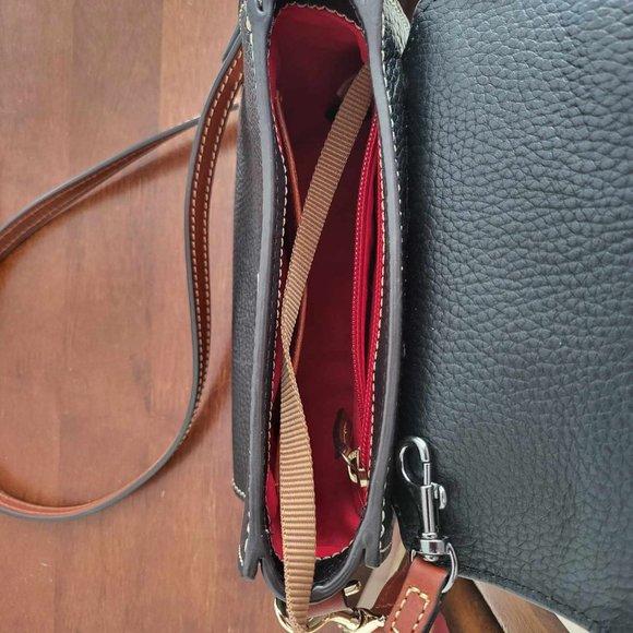 Dooney & Bourke Pebble Grain Saddle Crossbody Shoulder Bag - Picture 5 of 5